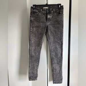 Levi’s Gray Acid Wash Skinny Jeans